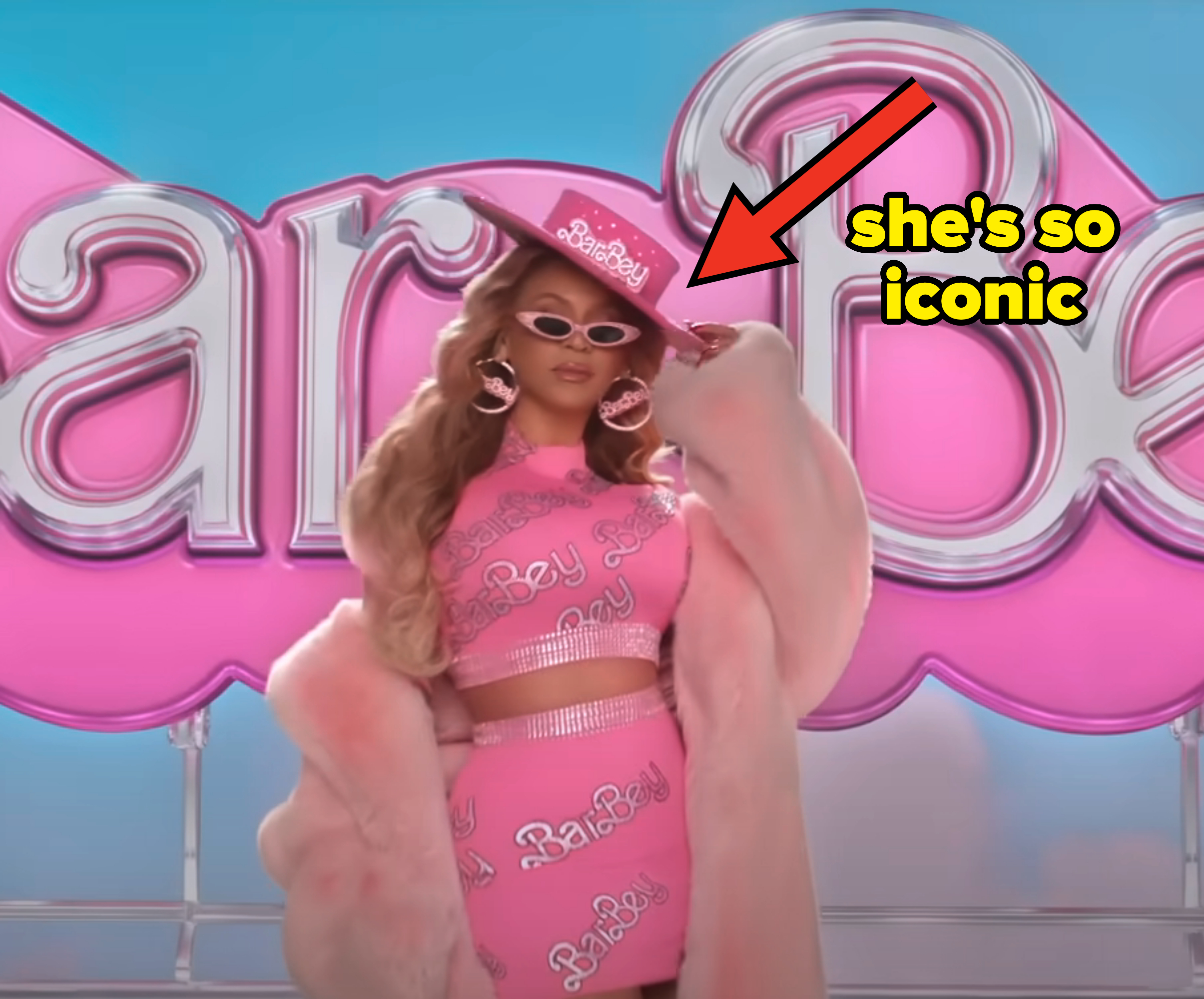 Beyoncé dressed as Barbie aka BarBey