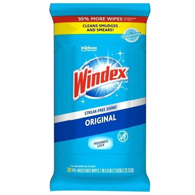 the Windex wipes