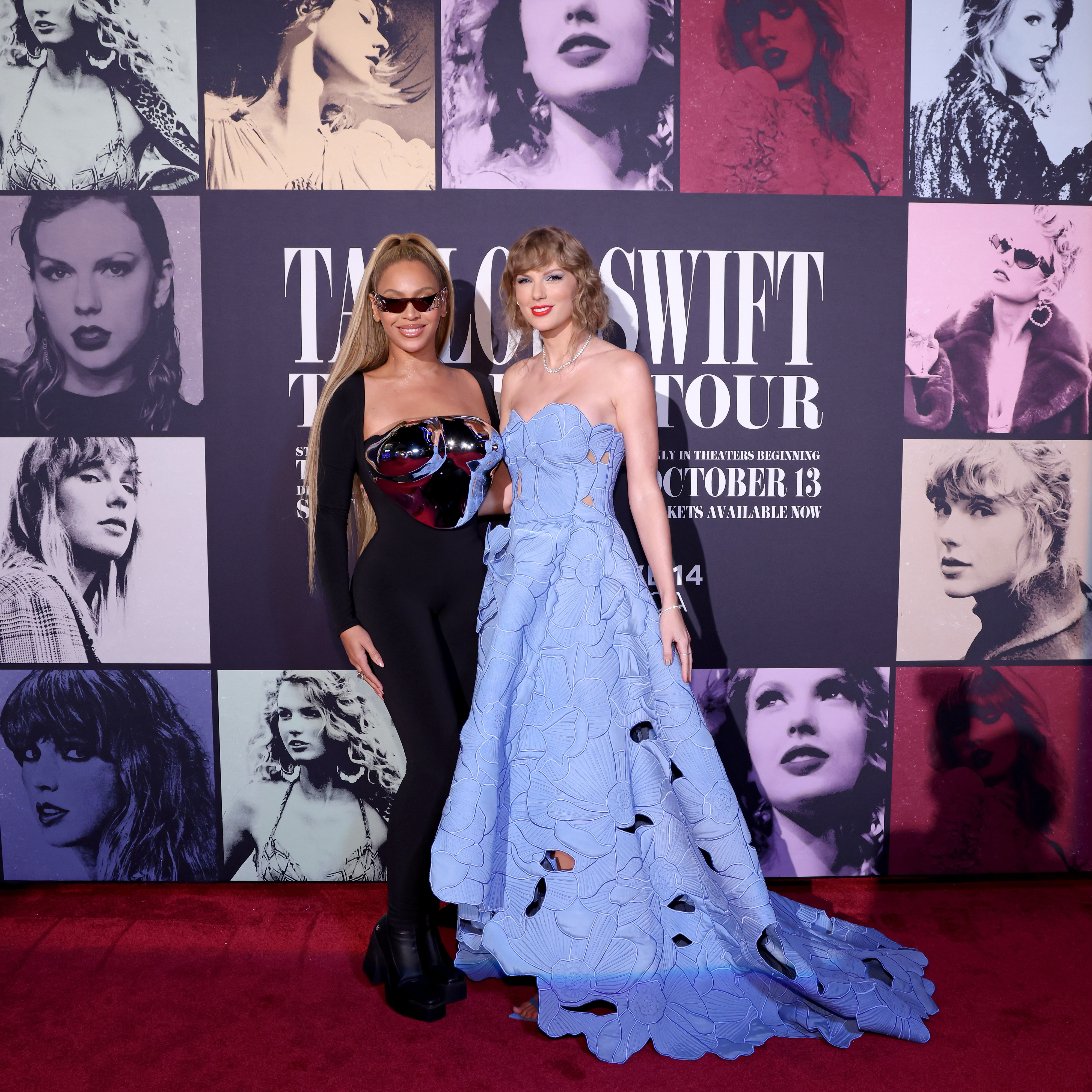 Beyoncé and Taylor Swift on the red carpet
