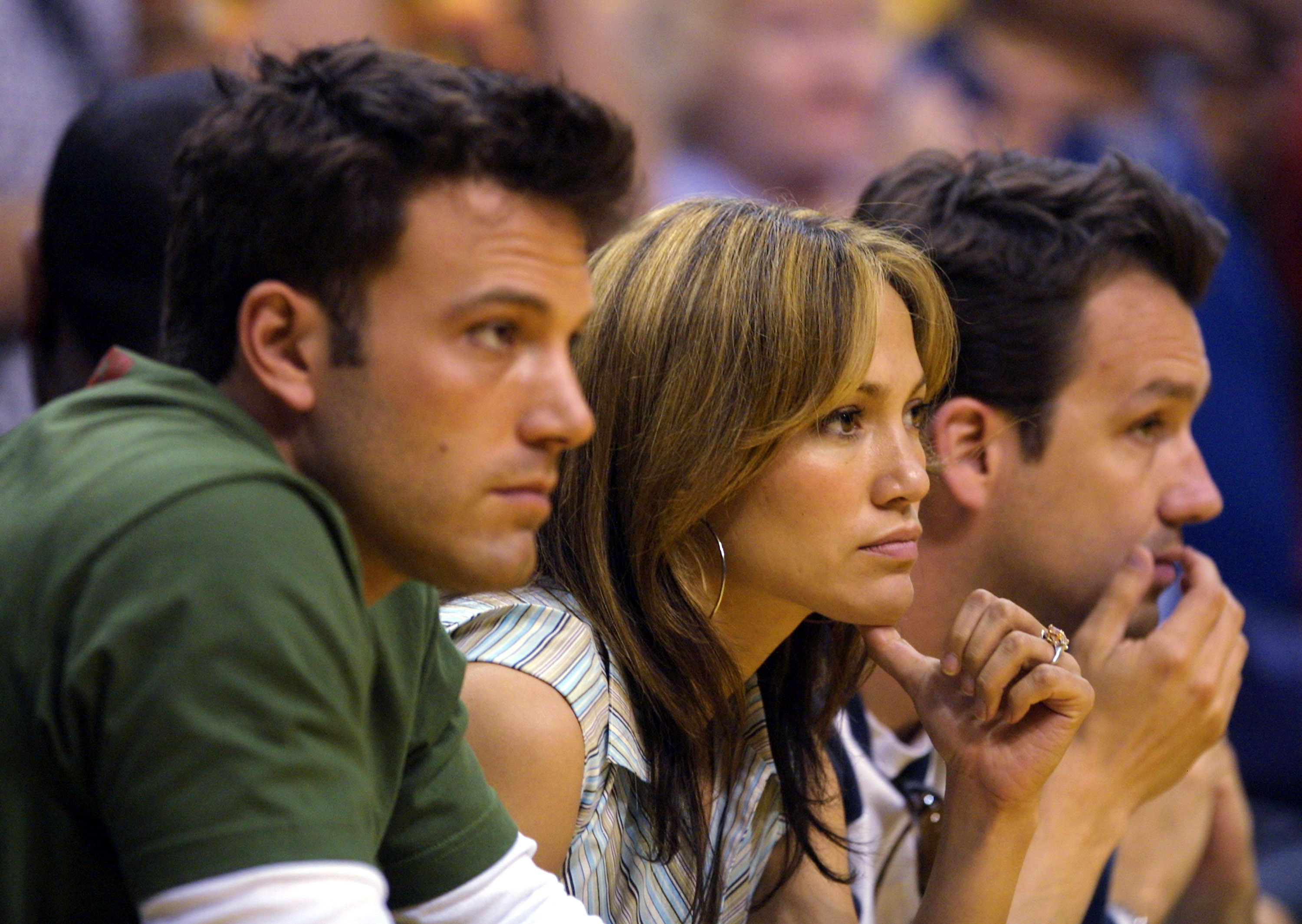 Ben and J.Lo at a sporting event