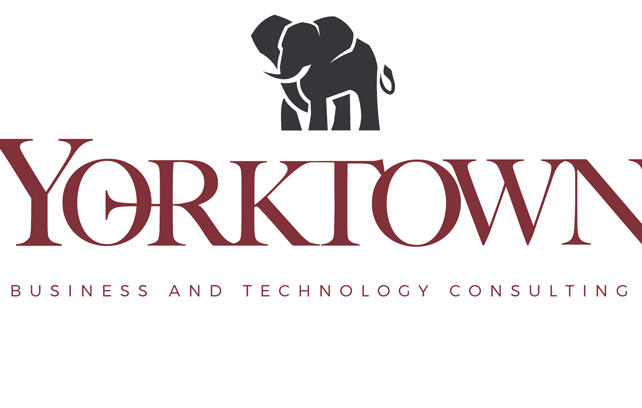Logo de Yorktown Consulting avec un graphisme d’éléphant au-dessus du nom de l’entreprise