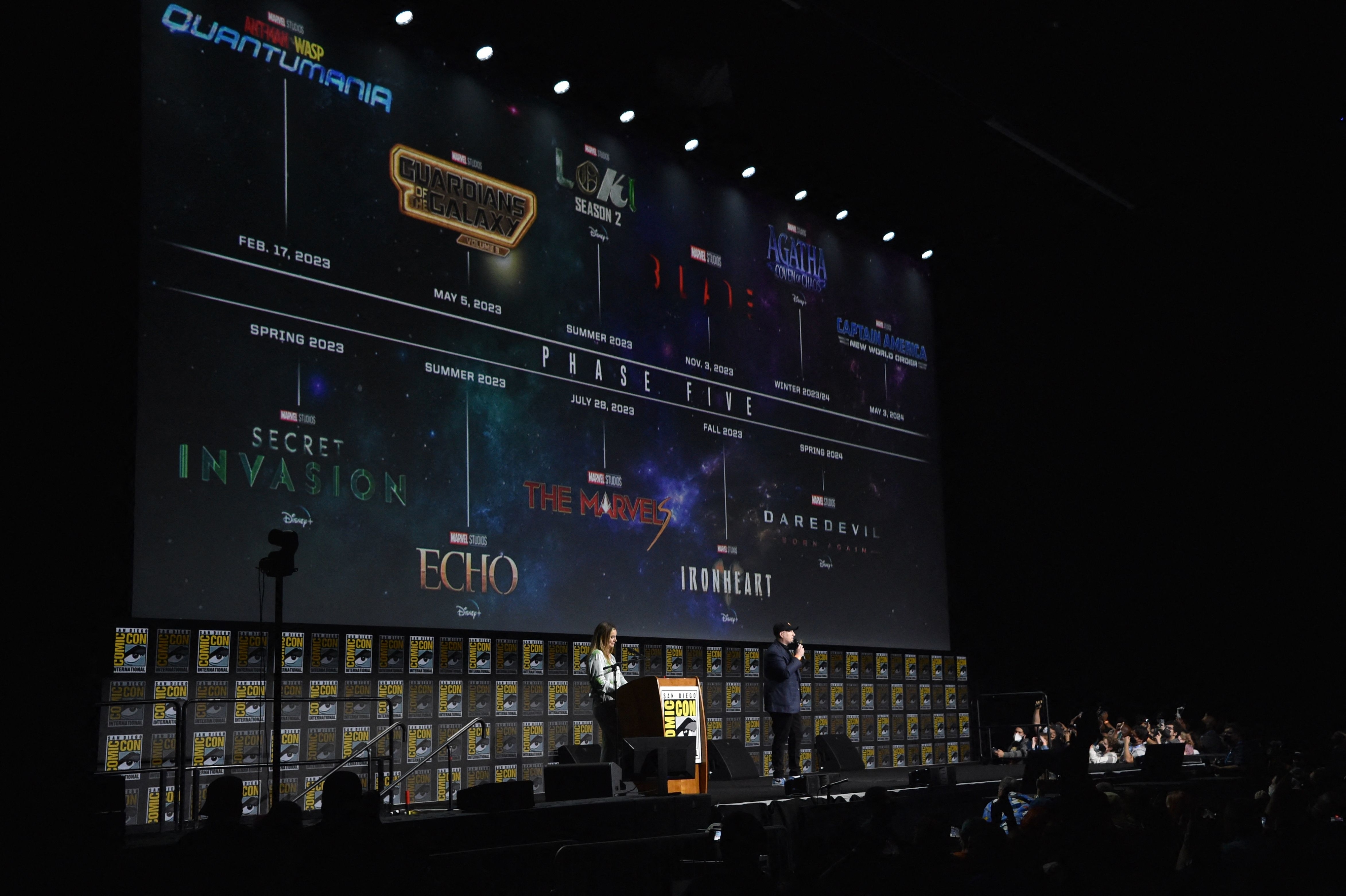 Kevin Feige onstage