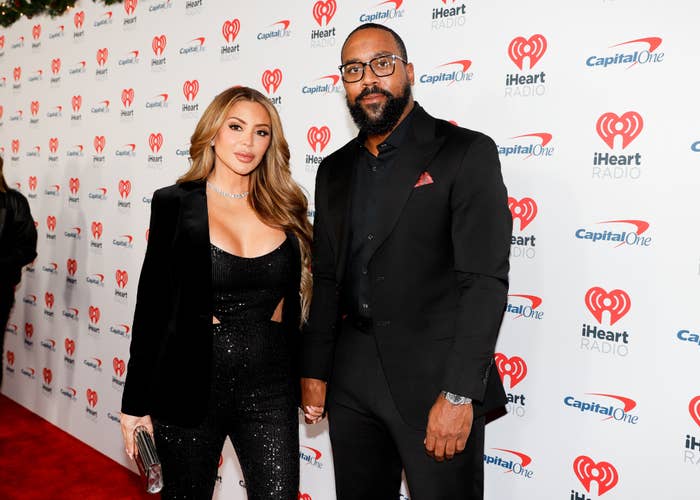 Larsa Pippen and Marcus Jordan on the red carpet of a media event
