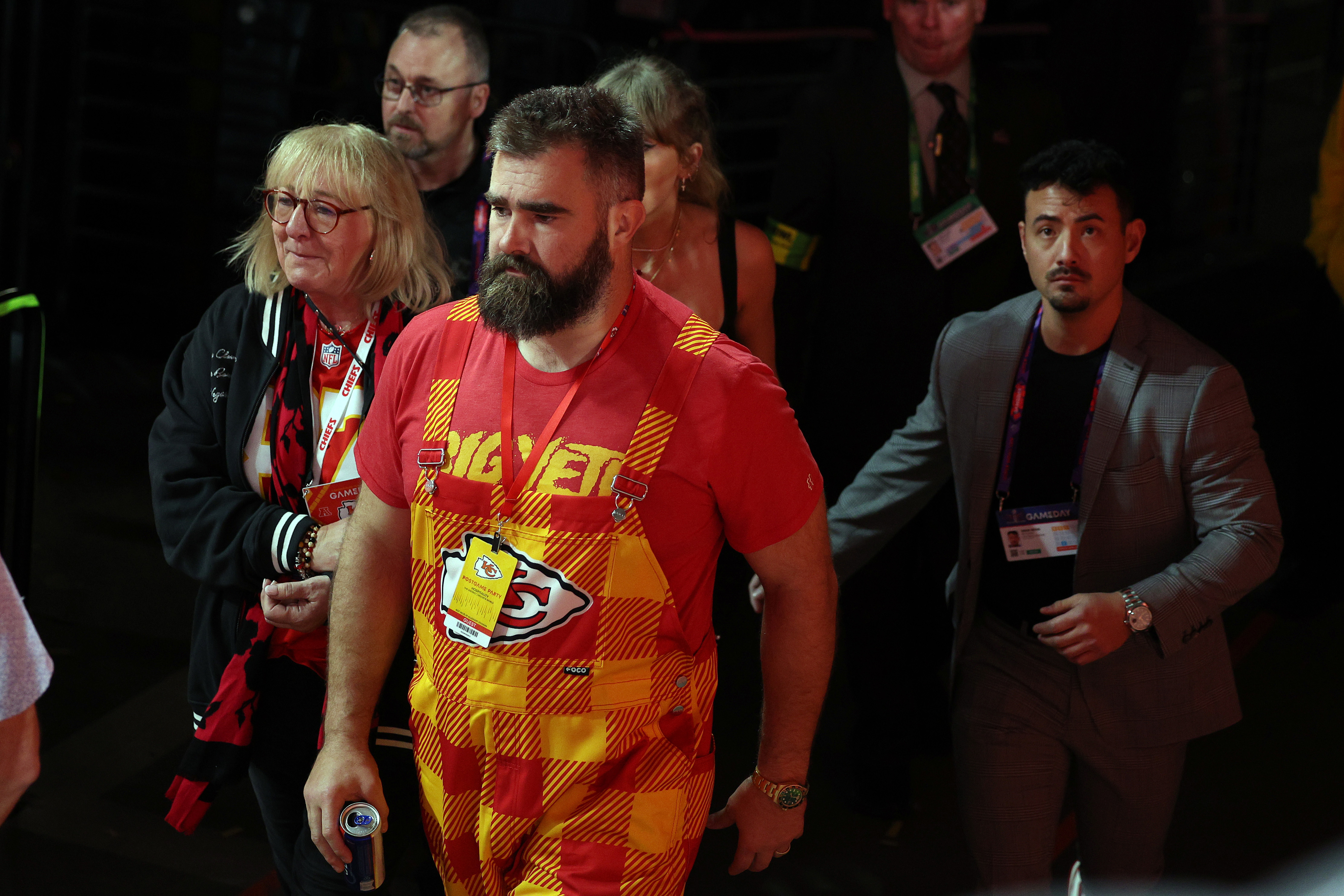 Donna and Jason Kelce at the Super Bowl