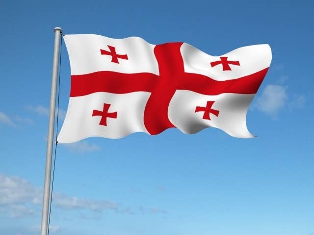 ジョージアの国旗　写真AC