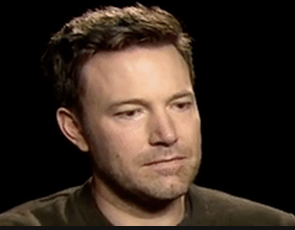 ben affleck looking straight ahead deep in thought