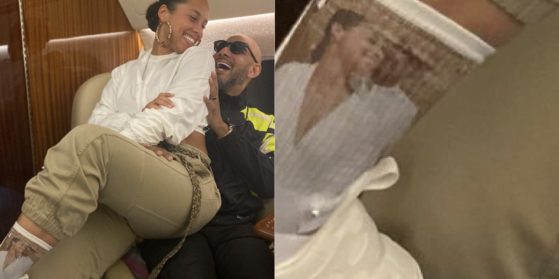 Alicia Keys Wears Graphic Socks of Her and Swizz Beatz for Valentine's Day - Vimarsana News