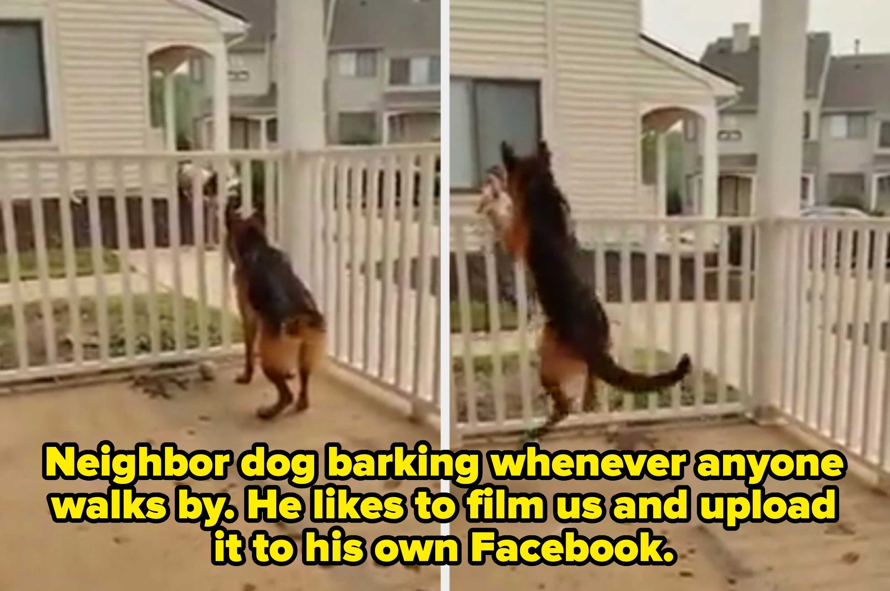 "He likes to film us and upload it to his own Facebook."