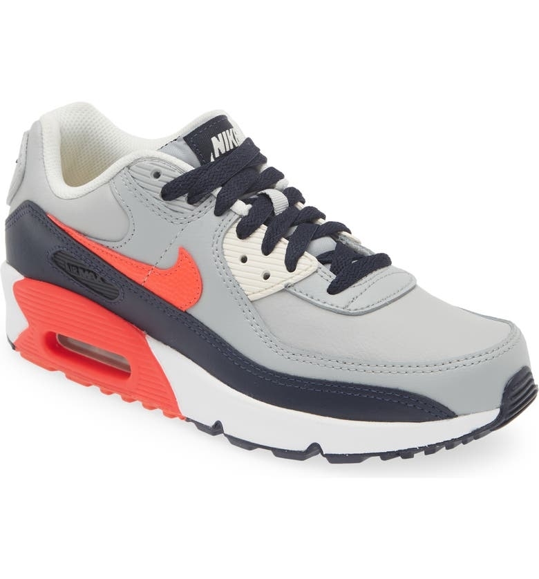Nike Air Max 90 sneaker with iconic swoosh and visible Air sole unit