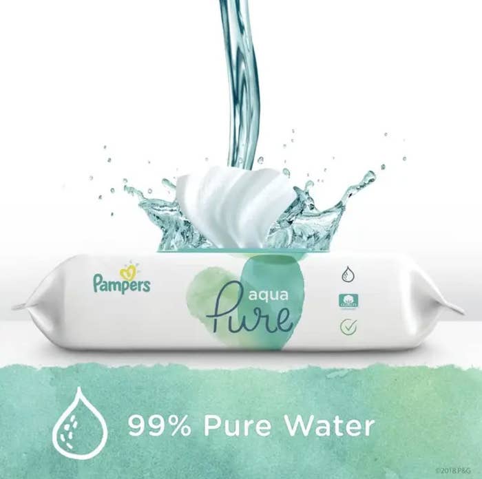 99% pure water wipes from Pampers