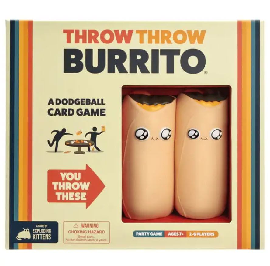 ThrowThrow Burrito dodgeball card game in packaging