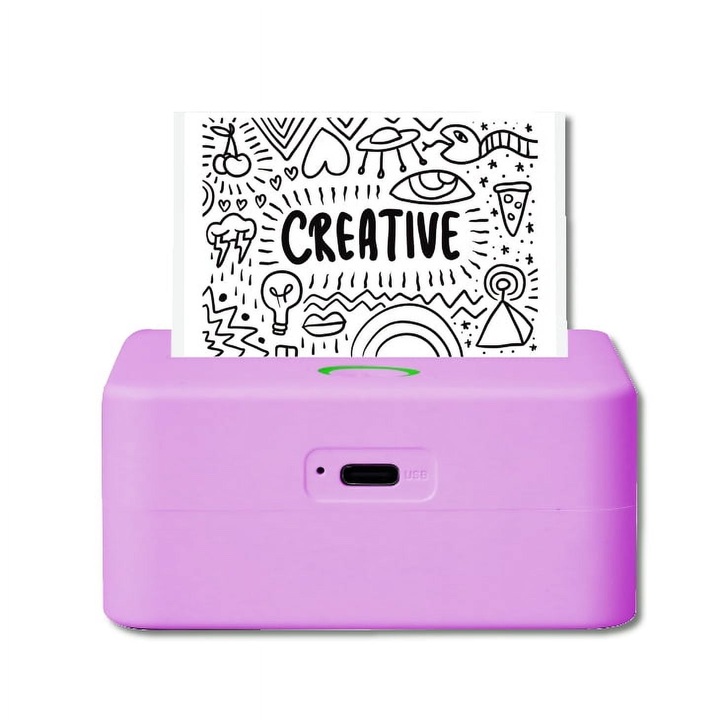 the portable printer successful  purple