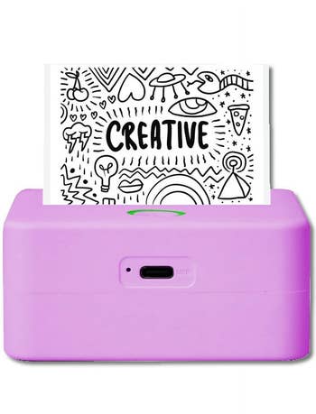 the portable printer successful purple