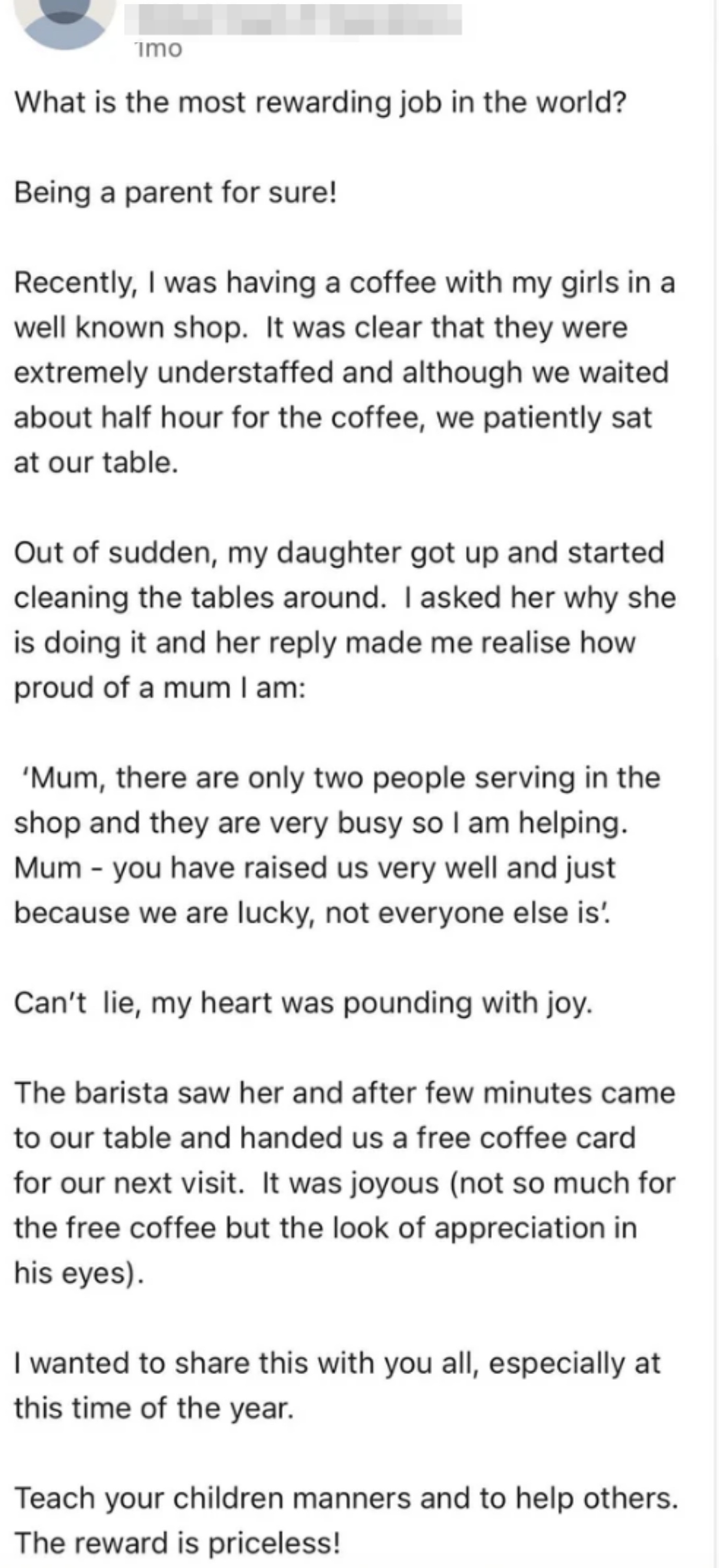 "What's the most rewarding job in the world?"