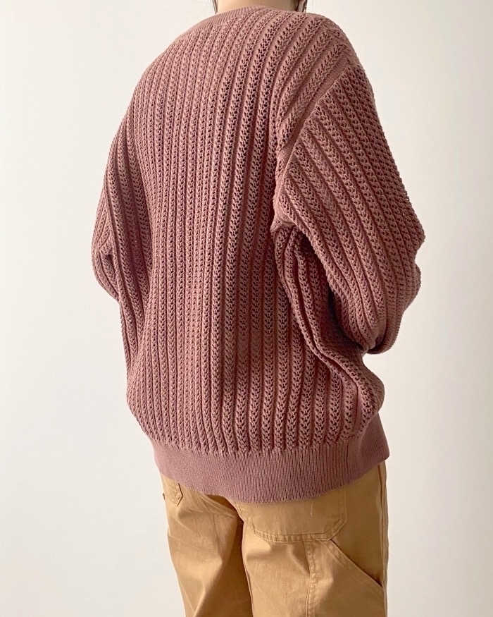 GU（ジーユー）のオススメファッションアイテム「透かし編みニットプルオーバー（長袖）」