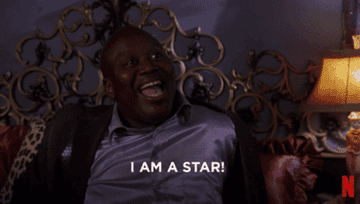Tituss from Unbreakable Kimmy Schmidt saying &quot;I am a star!&quot;