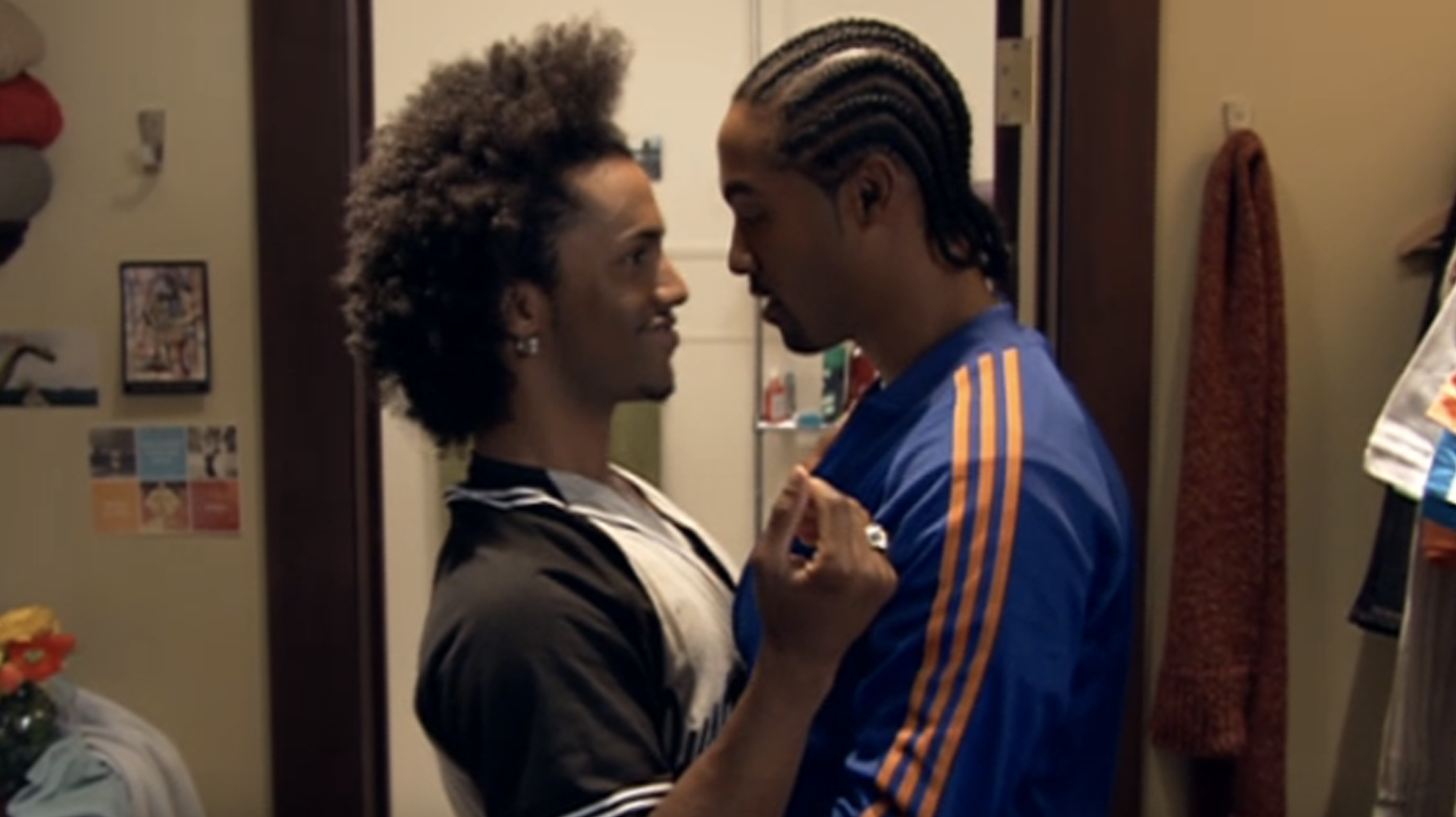 Darryl, as Noah, portrays a moment of close interaction with his male love interest