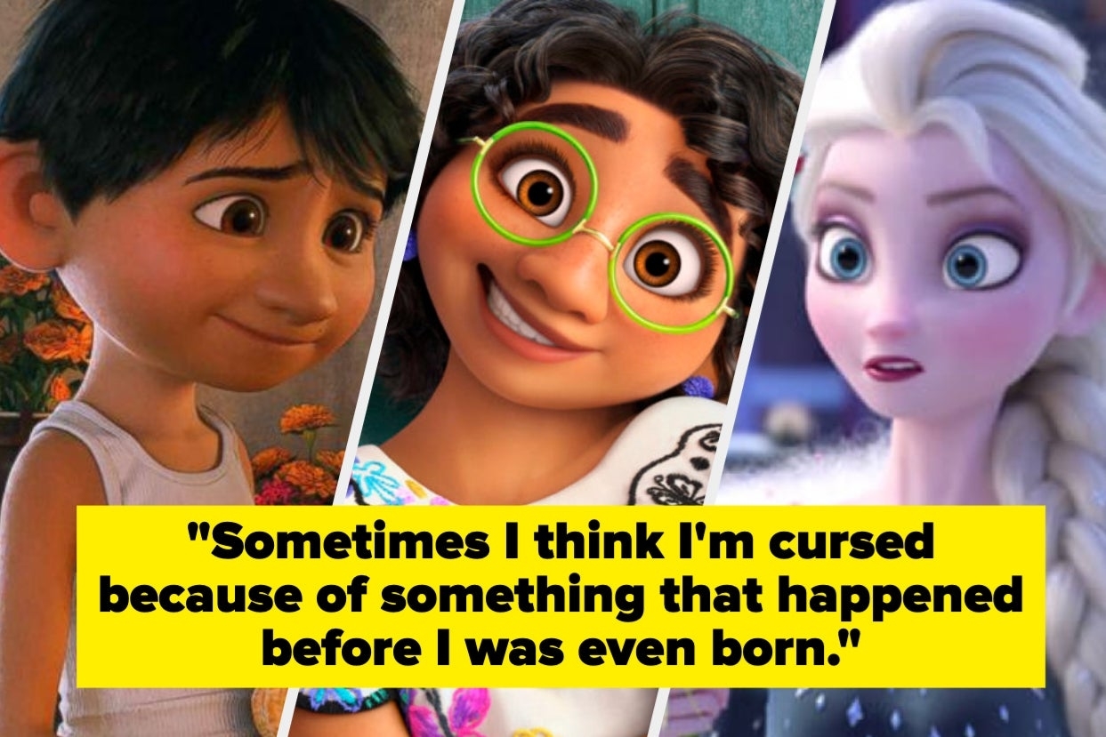 Luca from &#x27;Luca&#x27;, Tip from &#x27;Home&#x27;, and Elsa from &#x27;Frozen&#x27; with a quote about fate