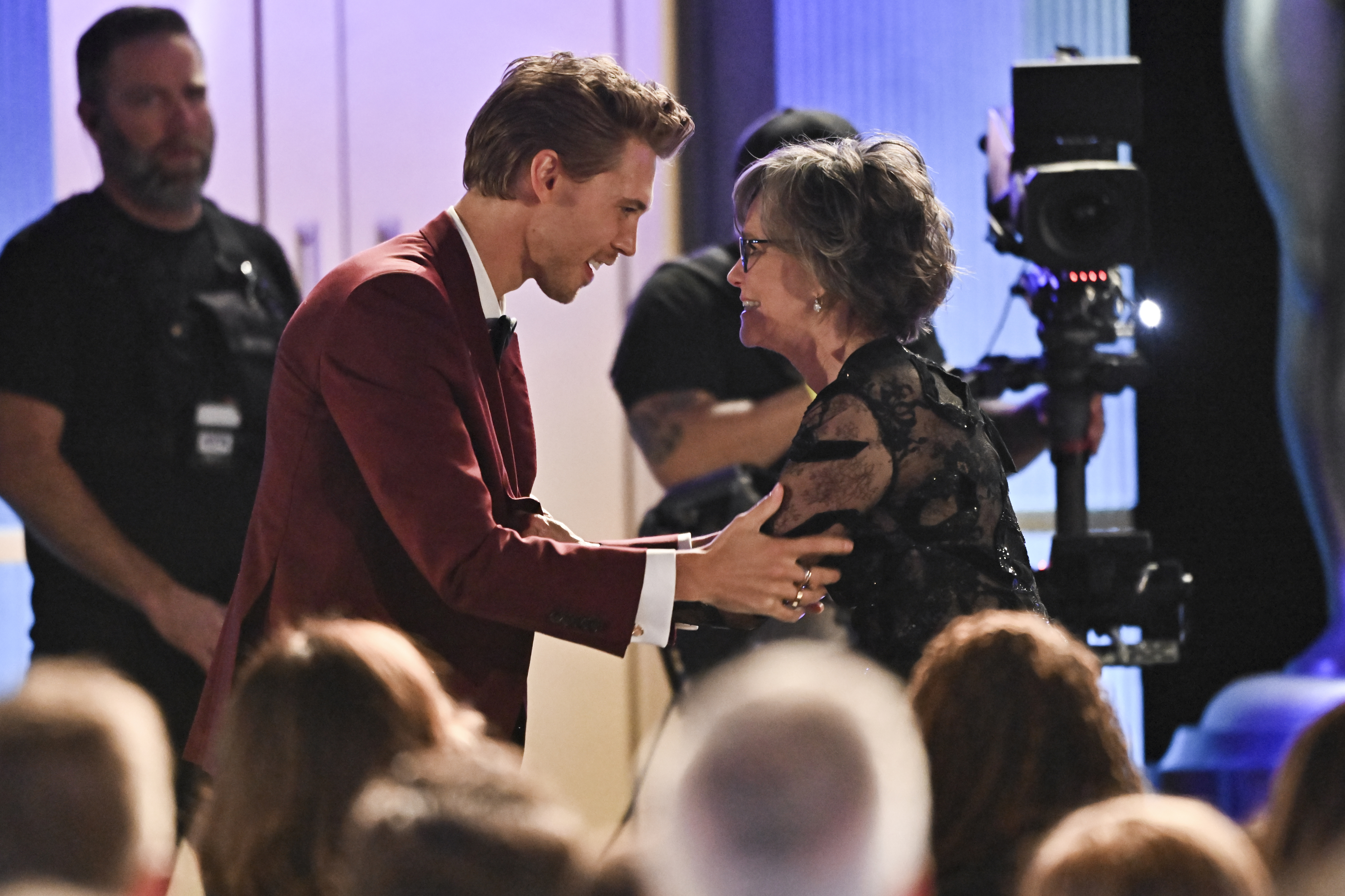 Austin Butler and Sally Field at the SAG Awards
