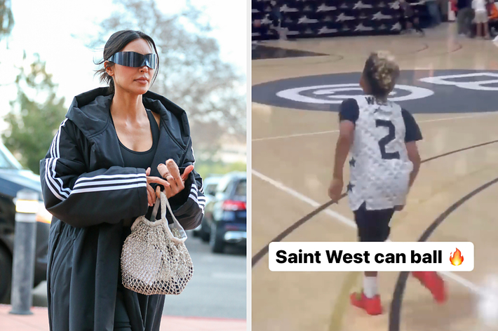Kim Kardashian Shares Video of Saint West's Skills During Basketball Game