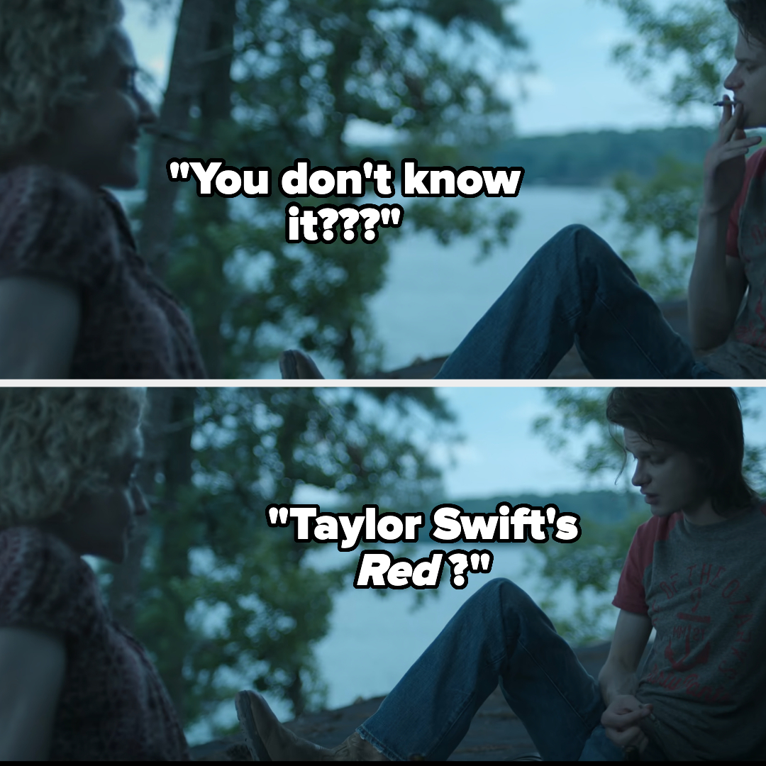 girl asks if guy knows taylor&#x27;s album &quot;red&quot;