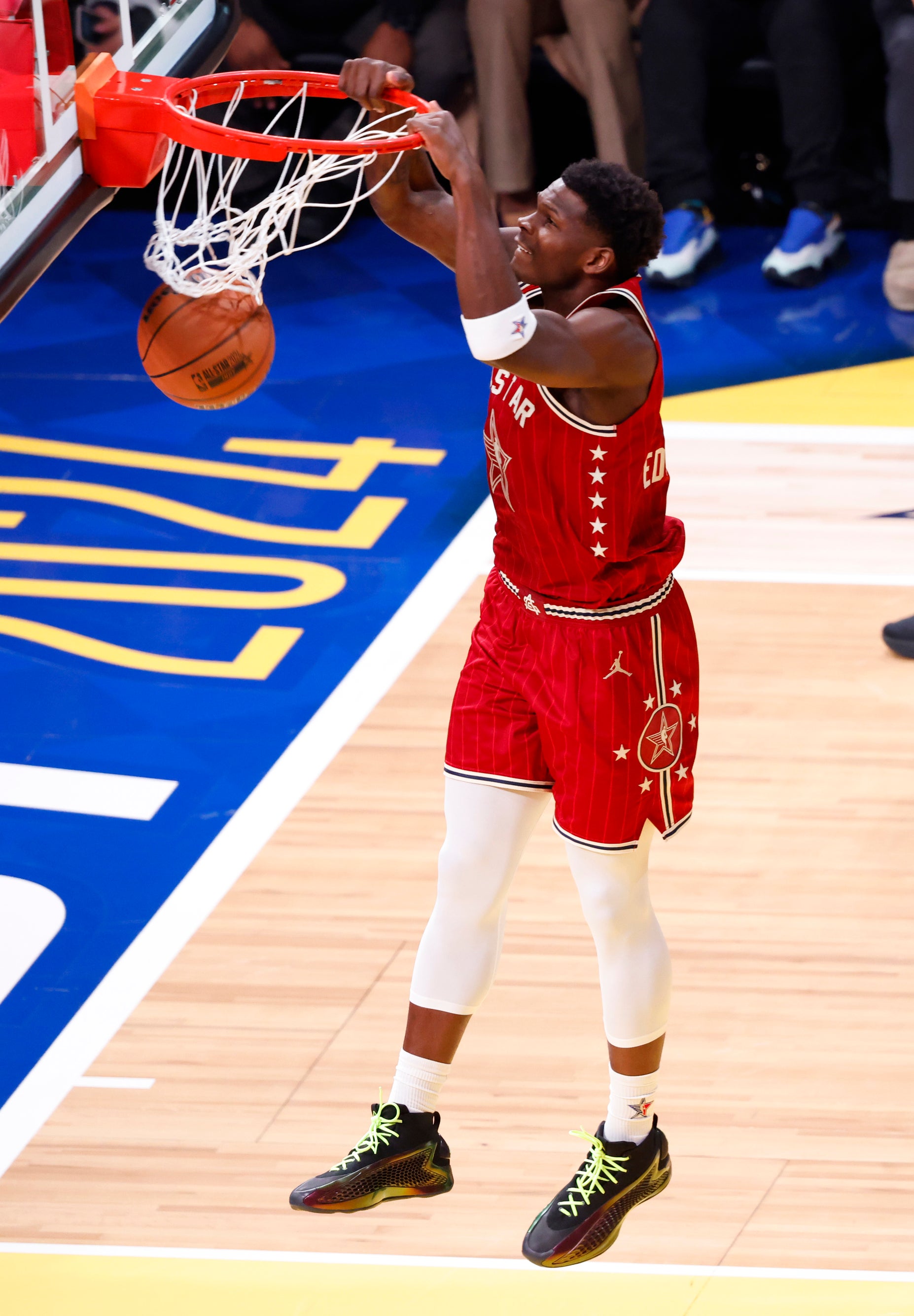 Anthony Edwards wearing Adidas AE 1 &quot;All-Star&quot;