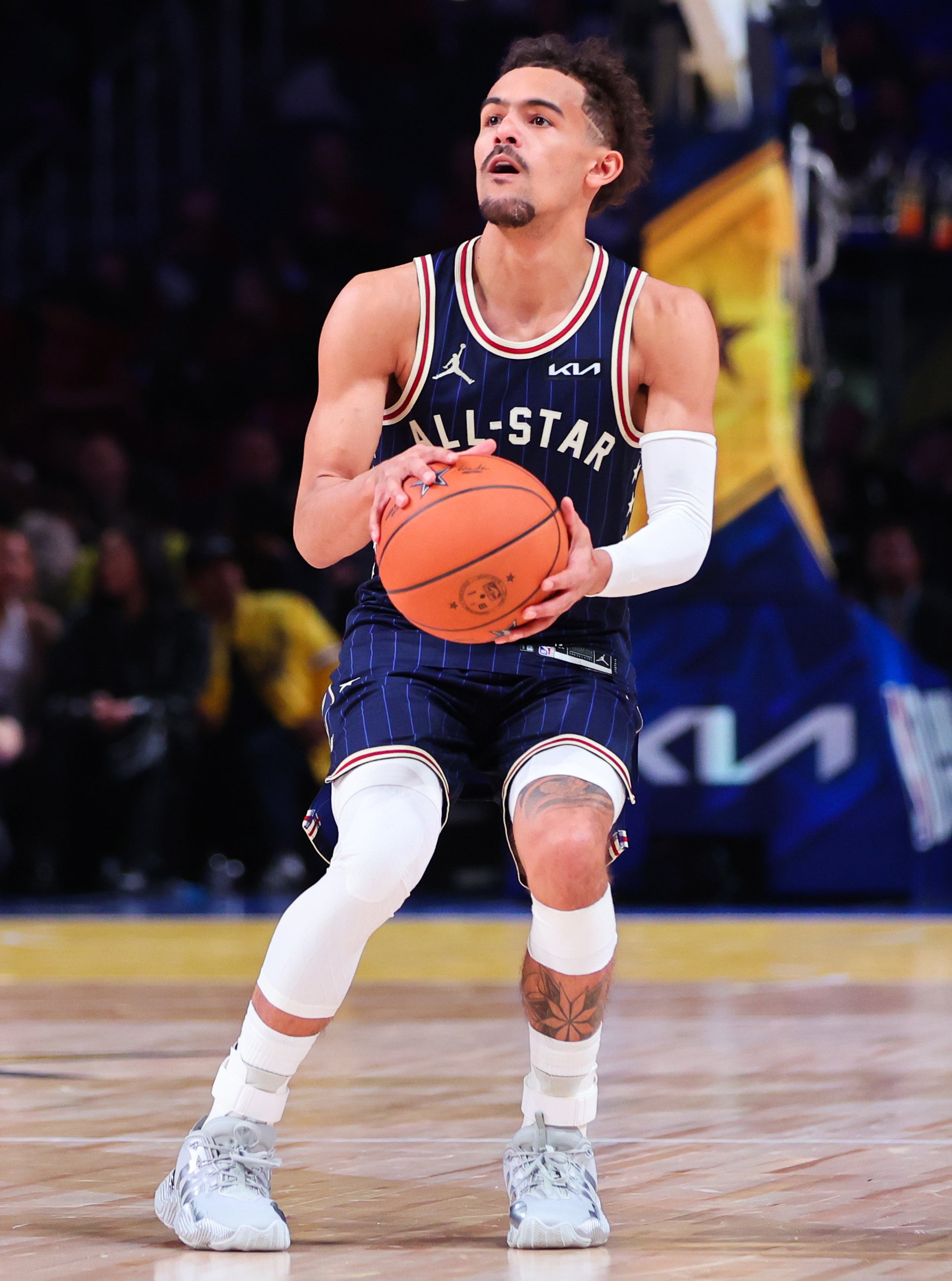 Trae Young wearing Adidas Trae Young 3
