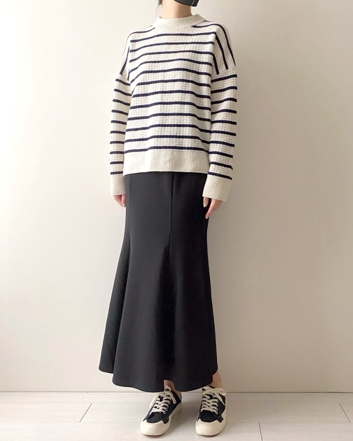 GUのオススメのスカート「カットソーマーメイドロングスカートZ+E」