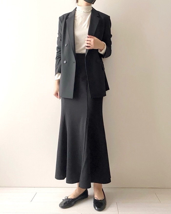 GUのオススメのスカート「カットソーマーメイドロングスカートZ+E」