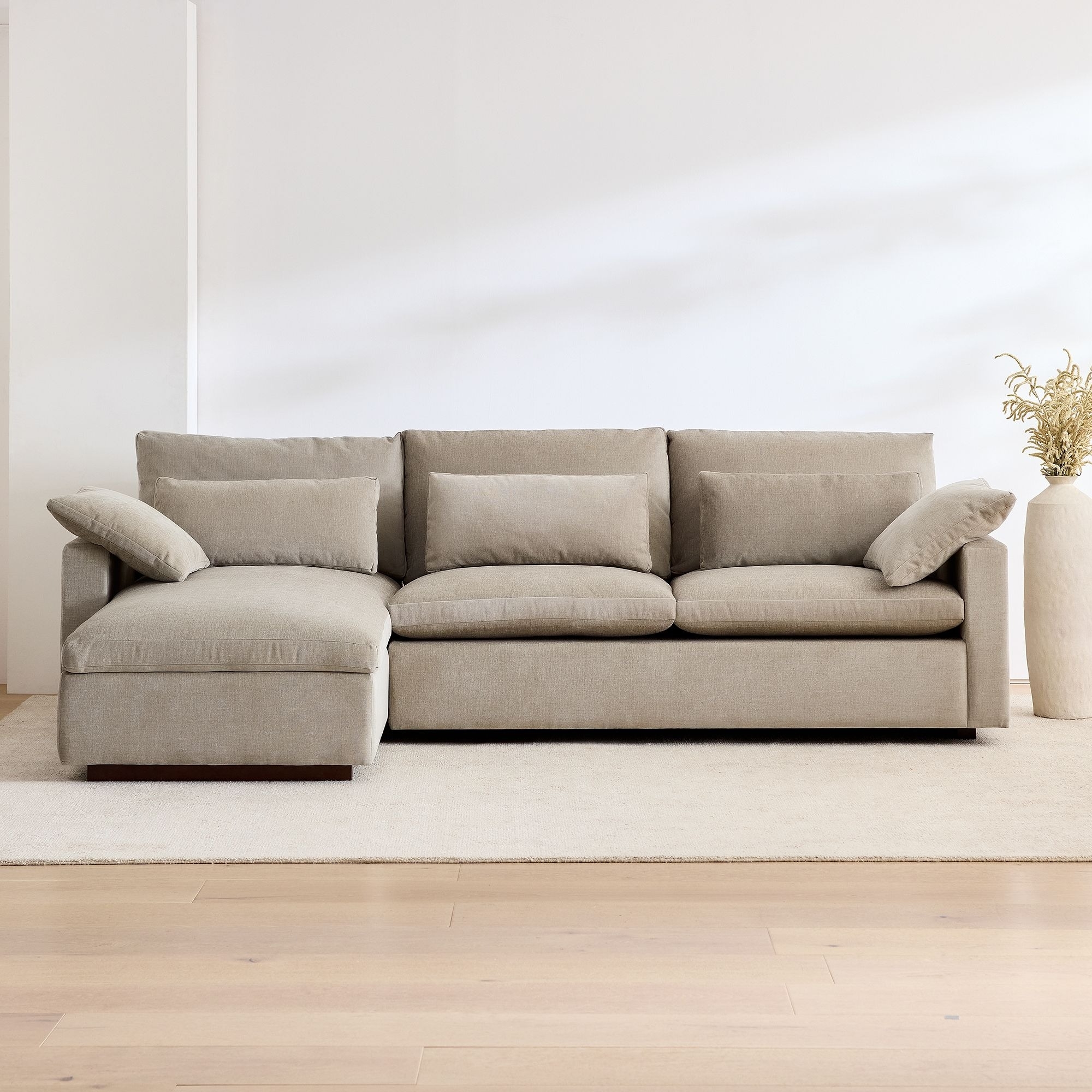 White deals sleeper sectional