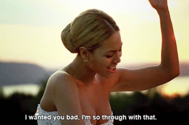 Beyoncé in her "Best Thing I Never Had" music video
