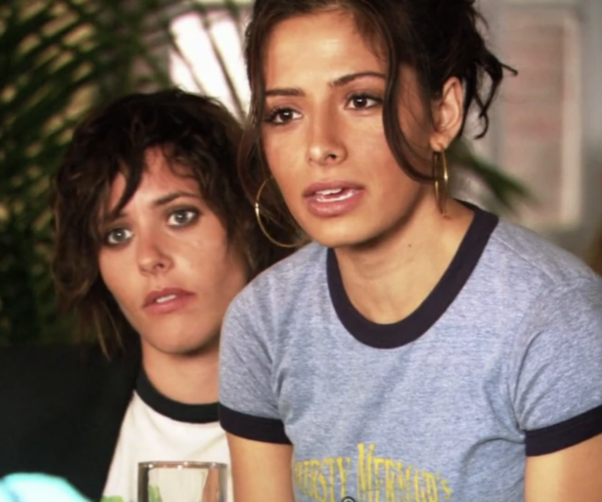 Sarah Shahi and Kate Moennig in &quot;The L Word&quot;