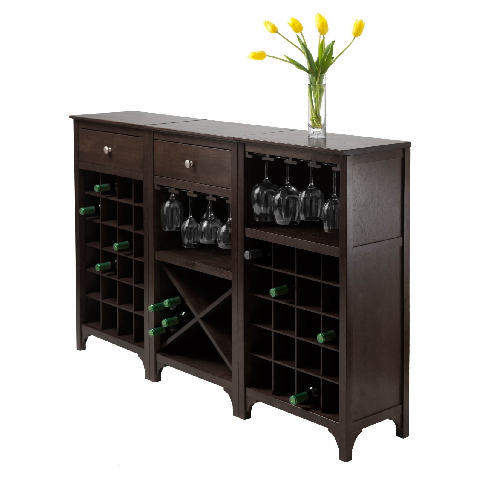 the wine cabinet