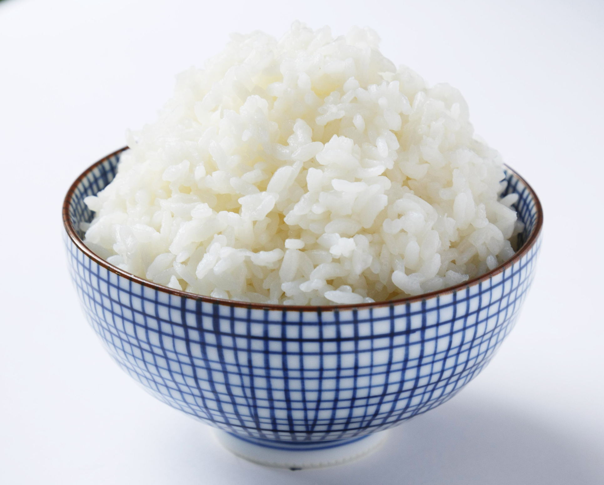 closeup of a bowl of rice