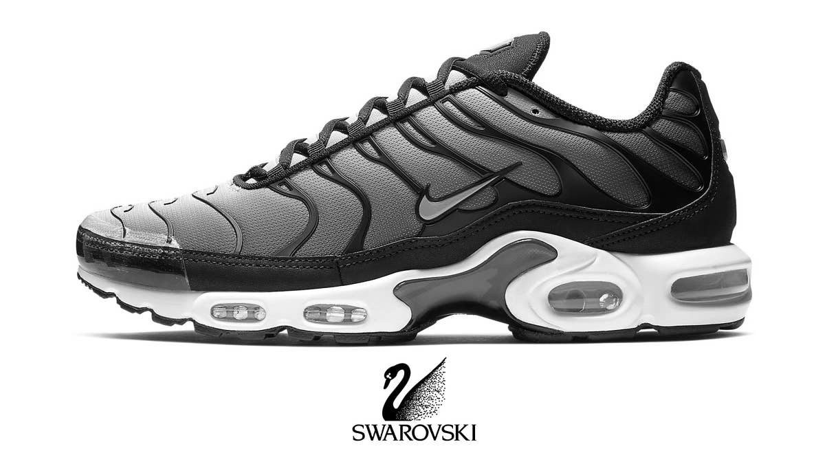 Two women’s colorways of the Air Max Plus Swarovski expected to release for Holiday 2024.
