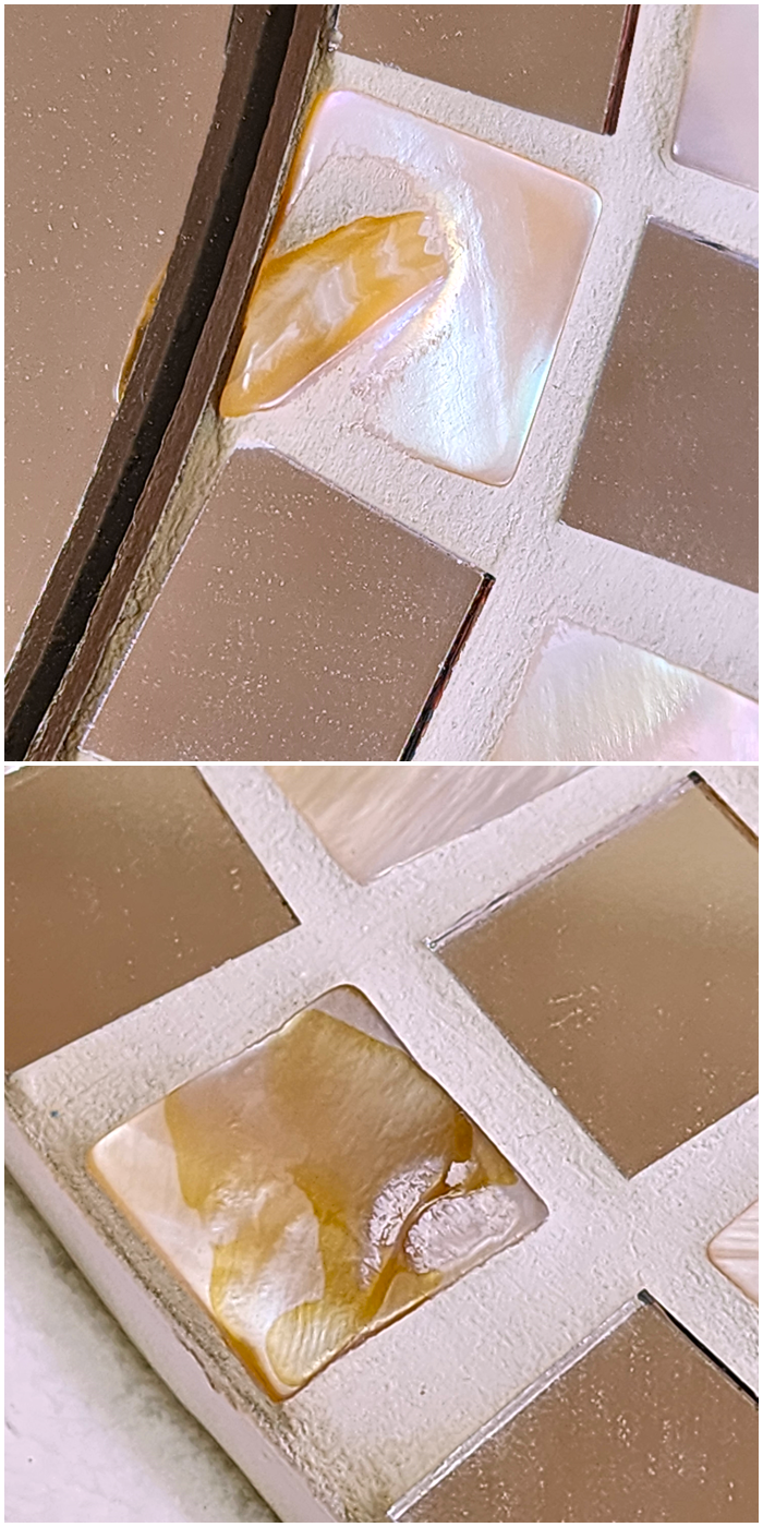 ニトリのおすすめ雑貨「貝殻装飾 ウォールミラー ルコ 円形」