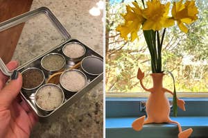 salt infused set and flower vase 