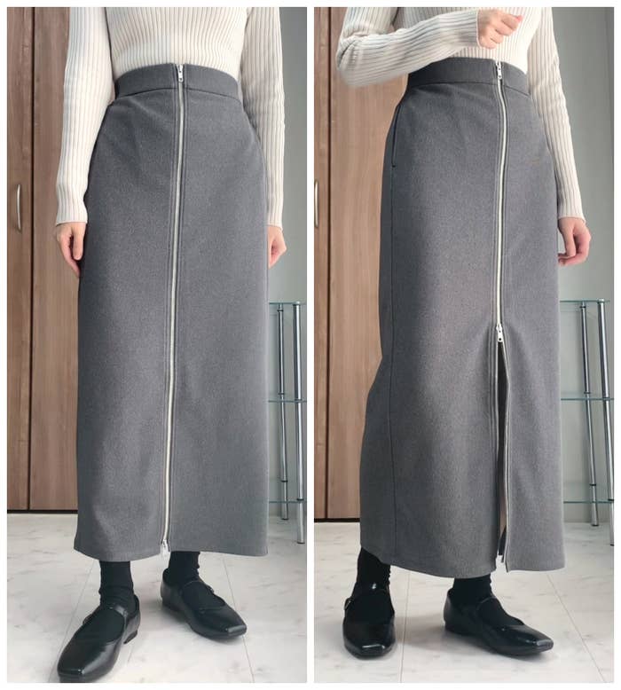 スタイルめっちゃ盛れるじゃん！GUの「細見えスカート」美シルエットで  