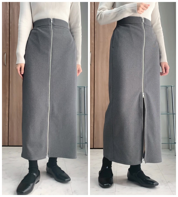 スタイルめっちゃ盛れるじゃん！GUの「細見えスカート」美