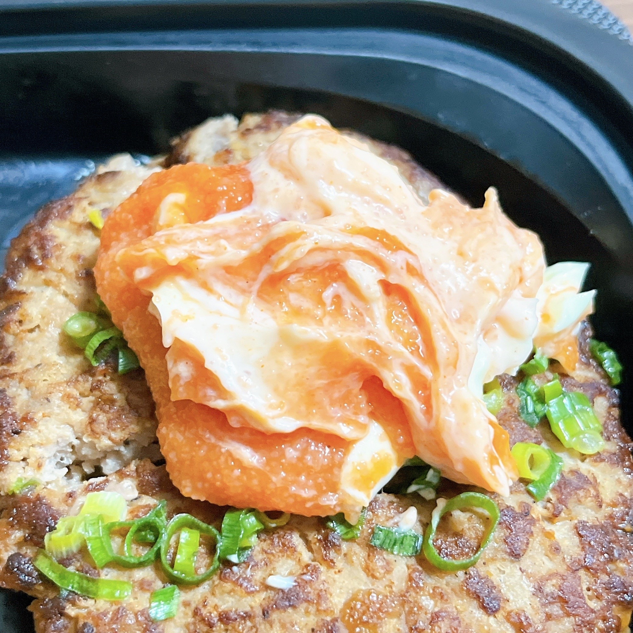 ガストのオススメのメニュー「博多明太てりマヨプレミアムハンバーグ弁当」
