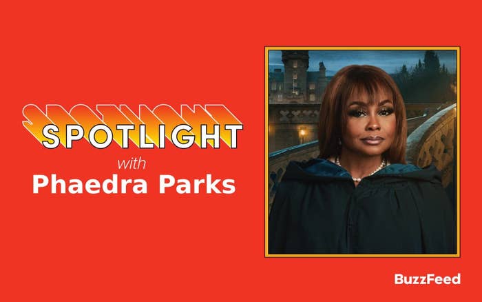 Phaedra Parks dressed in a ruffled black attire for a BuzzFeed &quot;Spotlight&quot; feature