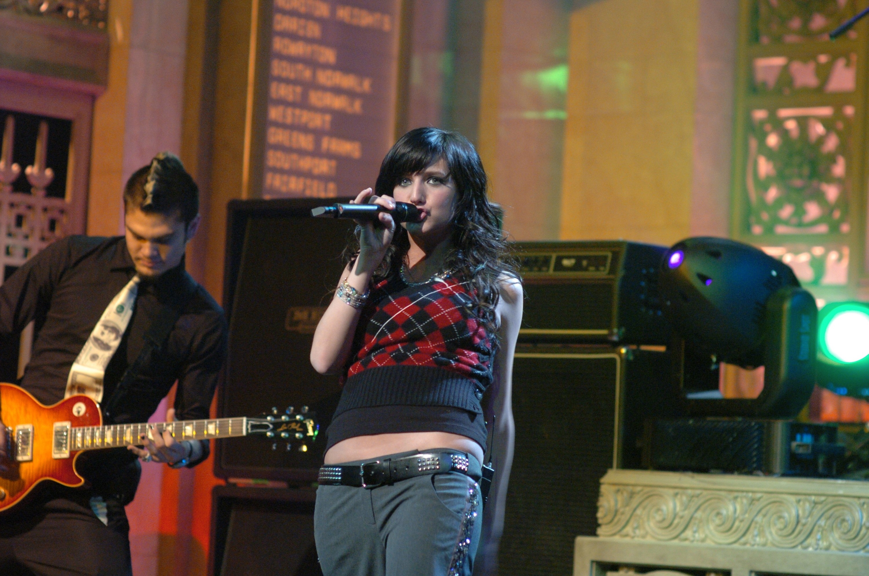 ashlee performing on stage