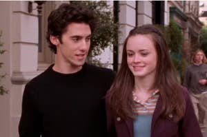 jess and rory from gilmore girls