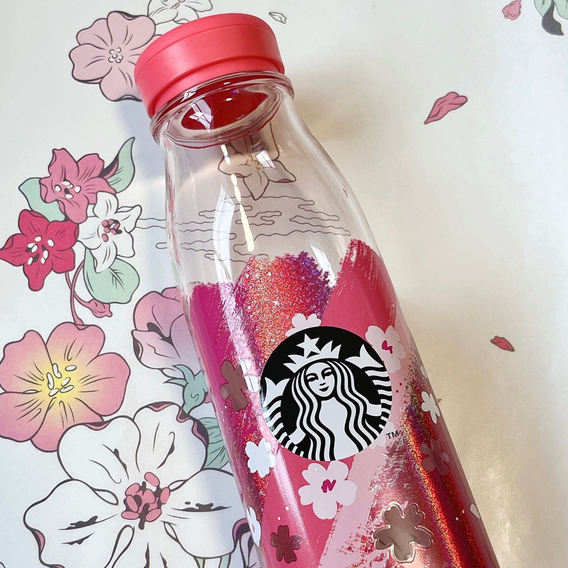 STARBUCKS スターバックス ウォーターボトル(ピンク） 画像・動画】スタバで買える「SAKURA2024ボトルブラッシュピンク」が