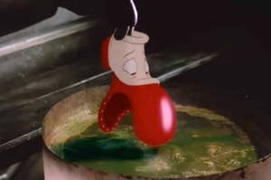 animated shoe going into dip in roger rabbit