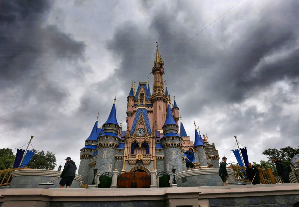 A stormy sky over Disney World