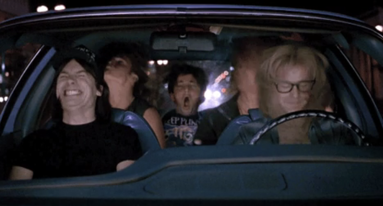 Mike Myers and Dana Carvey in &quot;Wayne&#x27;s World&quot;