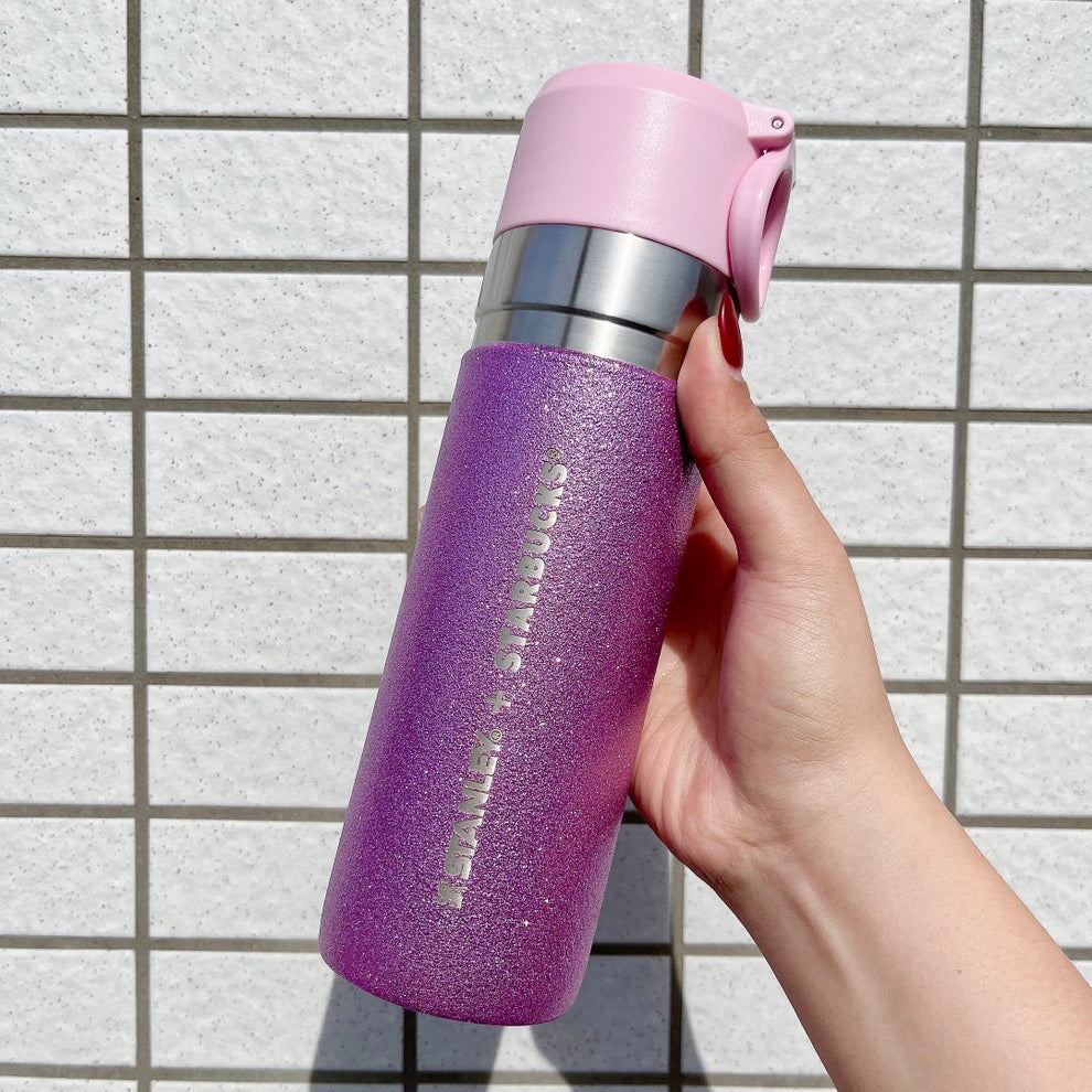 スターバックス ×スタンレー！ステンレスボトル グリッター パープル 