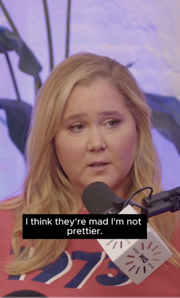 Closeup of Amy Schumer