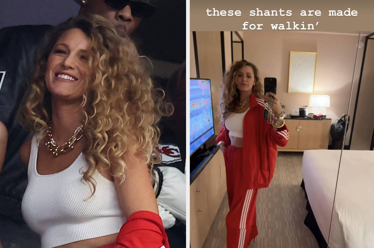 Turns Out No One Noticed How Baffling Blake Lively's Shoes Were At The
Super Bowl